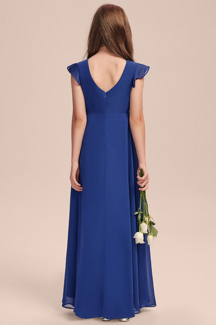 Robe Trapèze Bleu Doux Éclat - gallery 2