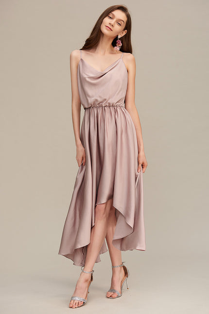Robe Trapèze Nude Élégance - gallery 4