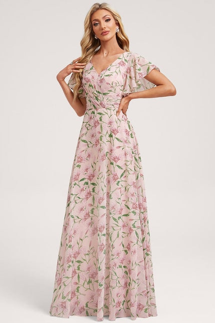 Robe Trapèze Mousseline Fendue - gallery 1