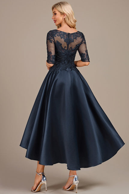 Robe Trapèze Marine Élégante - gallery 5