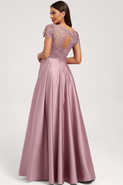 Robe Trapèze Mauve Élégante - gallery 2