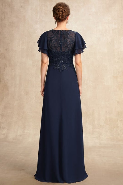 Robe Trapèze Longue Violetée - gallery 1