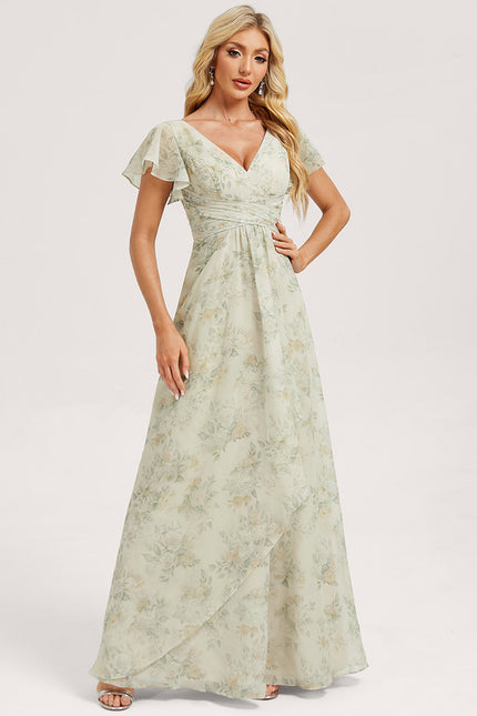 Robe Trapèze Mousseline Fendue