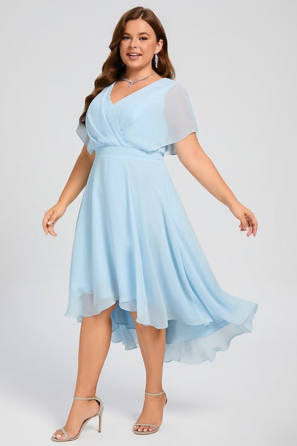 Robe Trapèze Flottante Verte - gallery 9