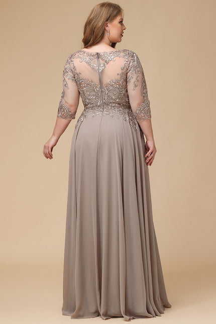 Robe Trapèze Longue Violetée - gallery 9