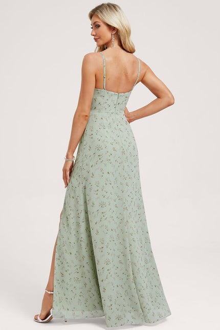 Robe Trapèze Flottante Olive - gallery 4