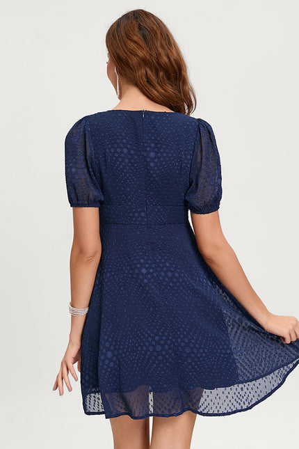 Robe Trapèze Marine Éthérée - gallery 7