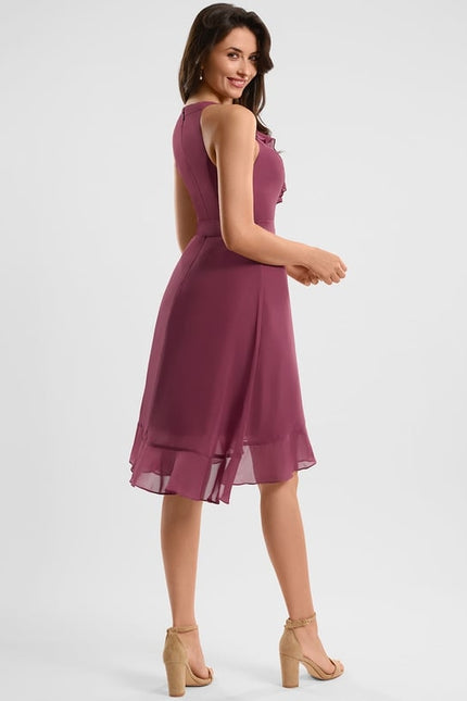 Robe Trapèze Flottante Verte - gallery 3