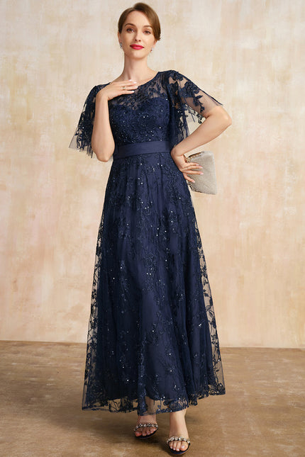 Robe Trapèze Marine Étoilée - gallery 2