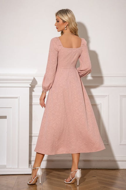 Robe Trapèze Midi Romantique - gallery 2