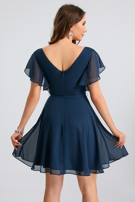 Robe Trapèze Marine Éthérée - gallery 5