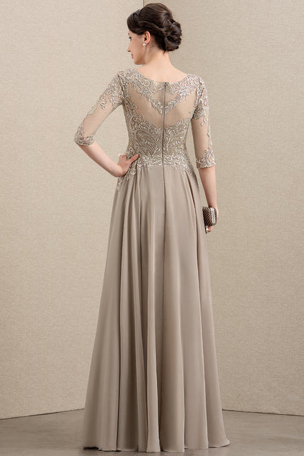 Robe Trapèze Longue Violetée - gallery 5