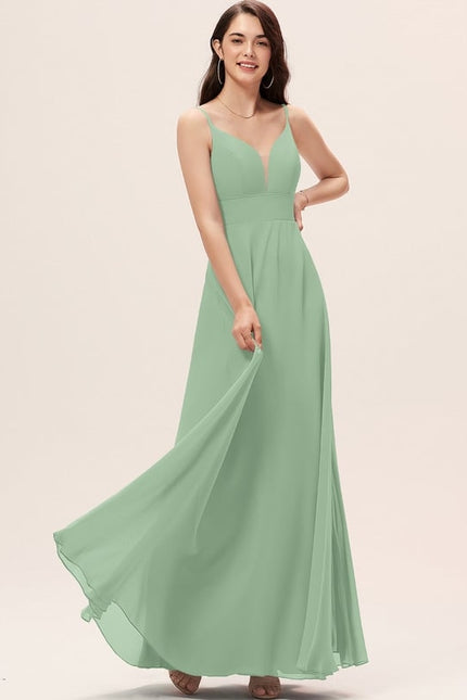 Robe Trapèze Longue Beige Élégante