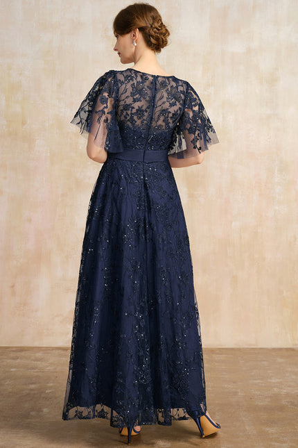 Robe Trapèze Marine Étoilée - gallery 5