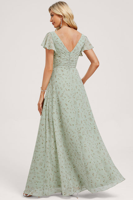 Robe Trapèze Mousseline Fendue - gallery 4