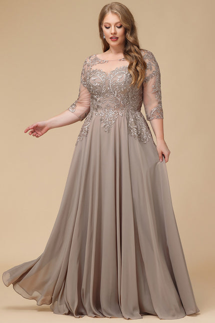 Robe Trapèze Longue Violetée - gallery 7