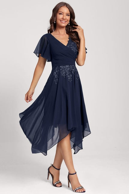 Robe Trapèze Chic Noir Dentelle - gallery 4