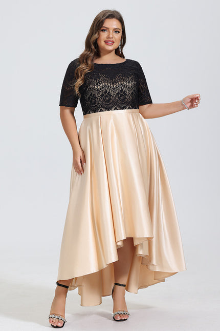 Robe Trapèze Chic Satiné - gallery 8