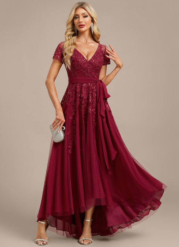 Robe Trapèze Étoile Carmin