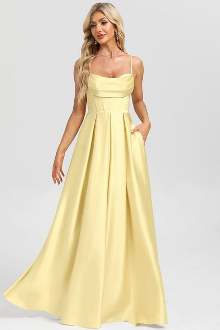 Robe Trapèze Jaune Lumineuse - gallery 2