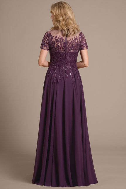 Robe Trapèze Longue Violetée - gallery 6
