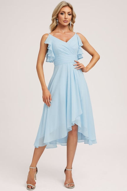 Robe Trapèze Flottante Verte - gallery 3