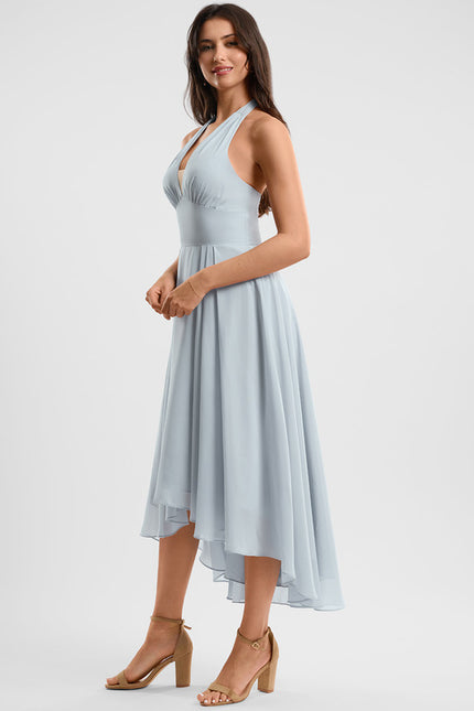 Robe Trapèze Flottante Verte - gallery 3