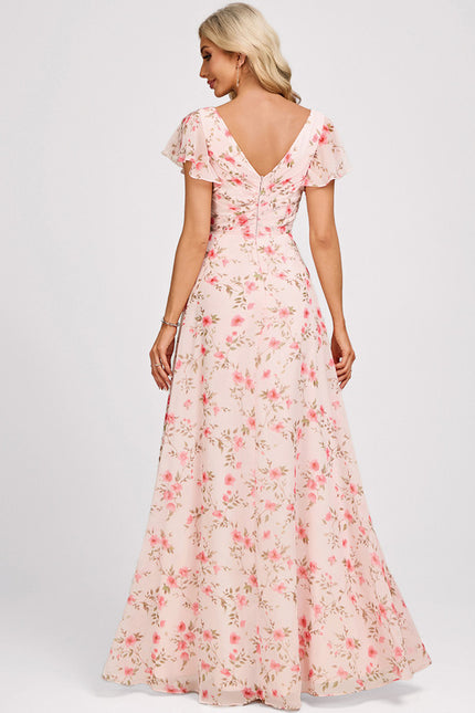 Robe Trapèze Mousseline Fendue - gallery 5