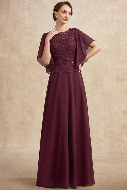 Robe Trapèze Longue Violetée - gallery 1