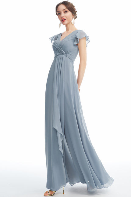 Robe Trapèze Mousseline Fendue - gallery 3