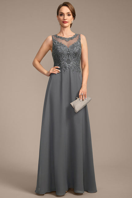 Robe Trapèze Longue Violetée - gallery 5