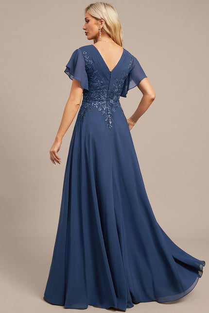 Robe Trapèze Lueur Azurienne - gallery 7
