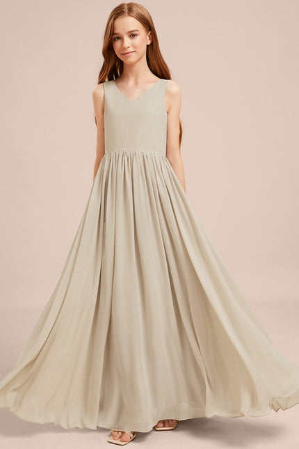 Robe Trapèze Mousseline Sable - gallery 3