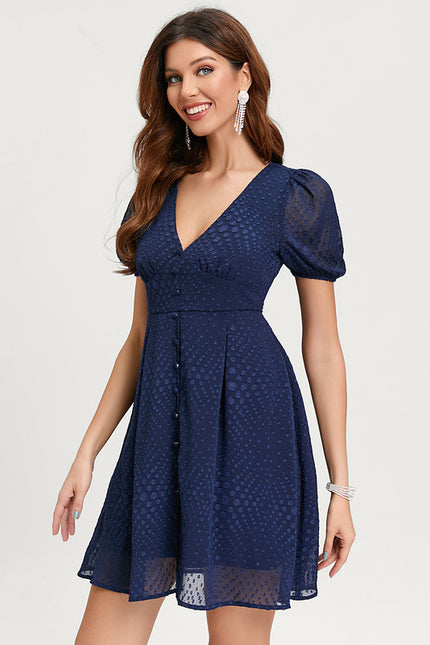 Robe Trapèze Marine Éthérée - gallery 2