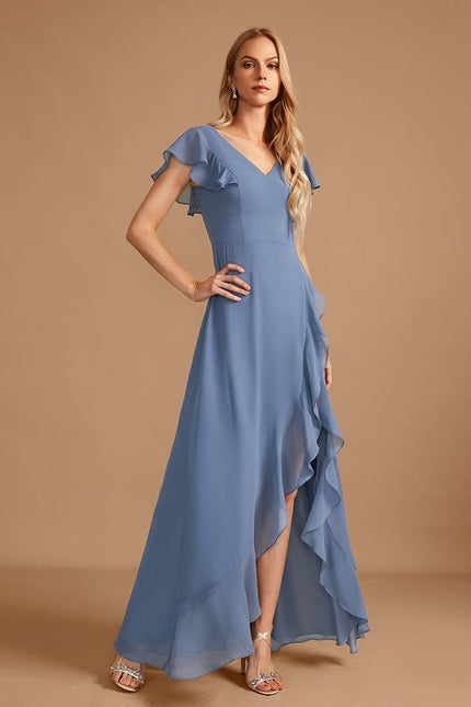 Robe Trapèze Fluide Asymétrique - gallery 2