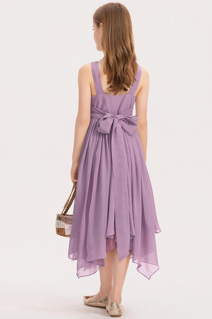Robe Trapèze Lilas Vaporeux - gallery 4