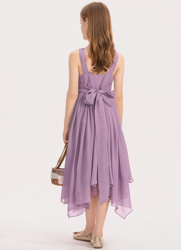 Robe Trapèze Lilas Vaporeux - gallery 4