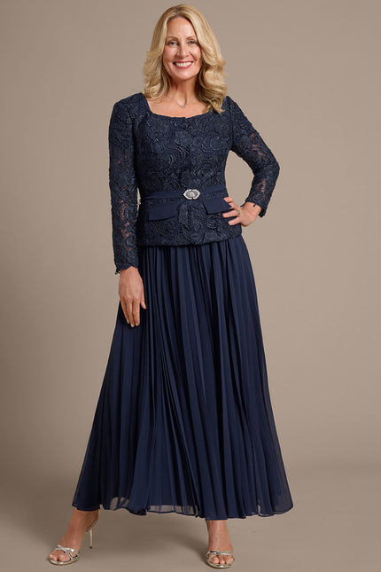 Robe Trapèze Longue Écrue