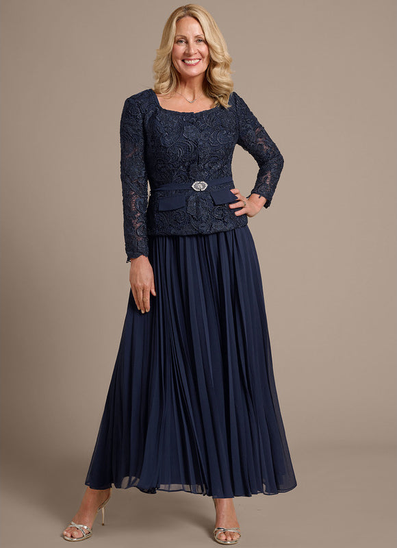 Robe Trapèze Longue Écrue