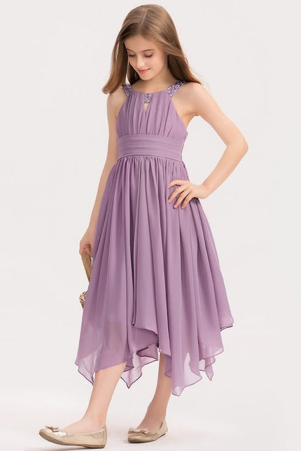 Robe Trapèze Lilas Vaporeux - gallery 2
