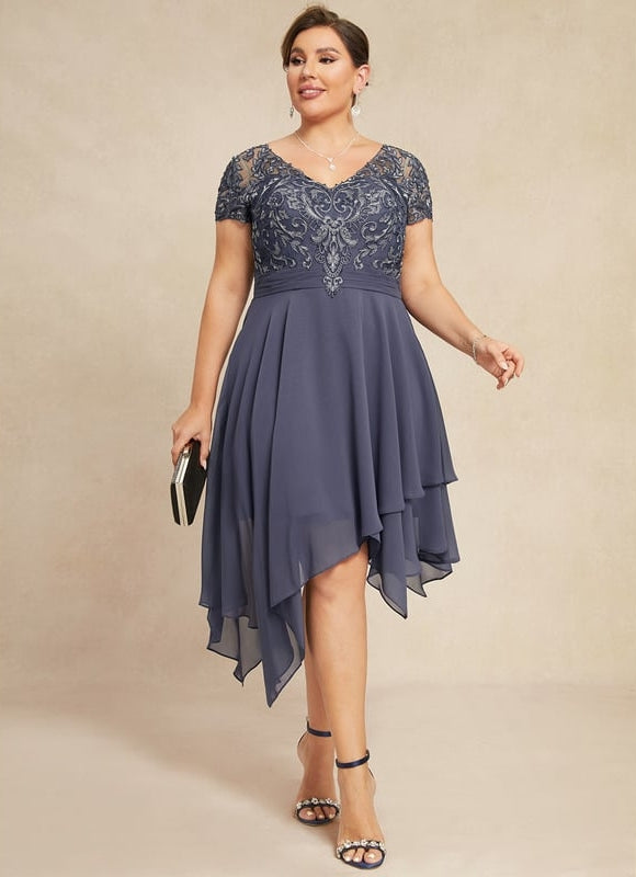 Robe Trapèze Élégance Frémissante - gallery 7