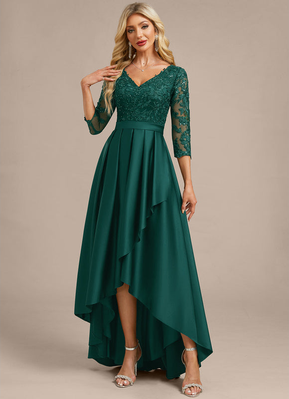Robe Trapèze Élégance Émeraude - gallery 2
