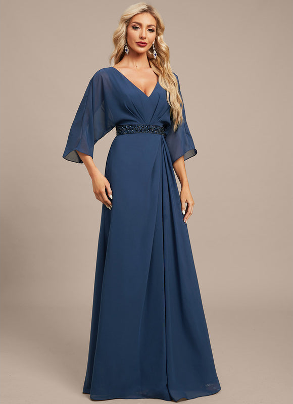 Robe Trapèze Longue Élégante - gallery 7