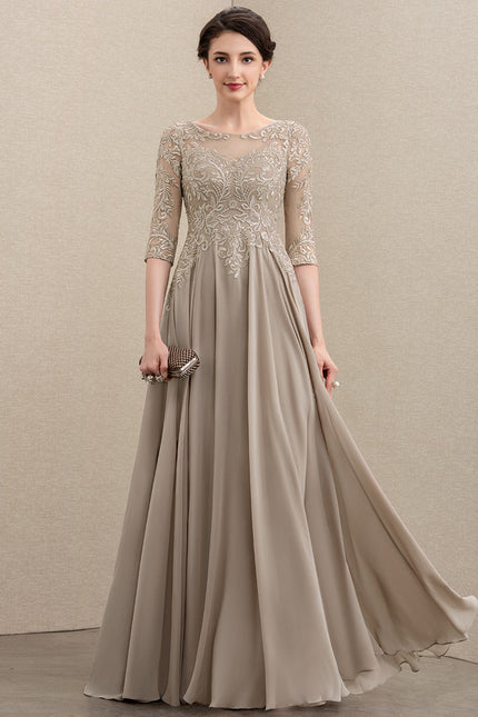 Robe Trapèze Longue Violetée