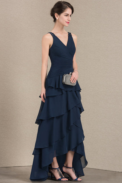 Robe Trapèze Gris Satiné Élégant - gallery 5