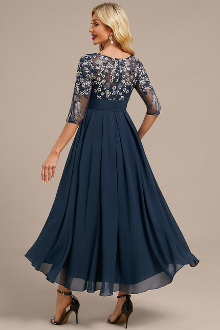 Robe Trapèze Mi-Longue Cérémonie - gallery 5