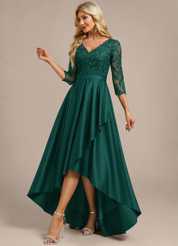 Robe Trapèze Élégance Émeraude - gallery 3