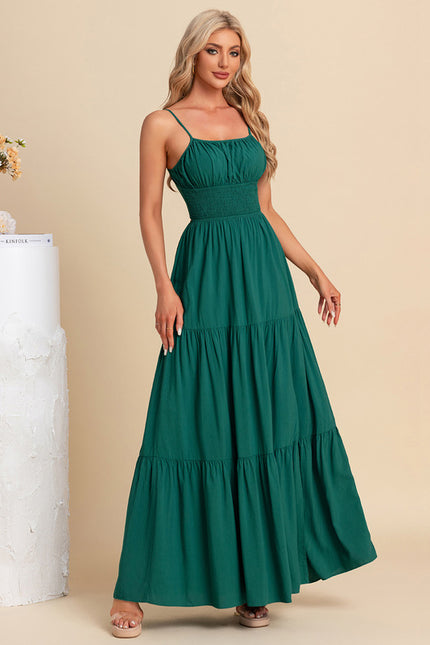 Robe Trapèze Maxi Vert Éclat - gallery 6