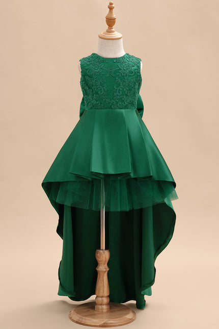 Robe Trapèze Émeraude Enfant - gallery 2