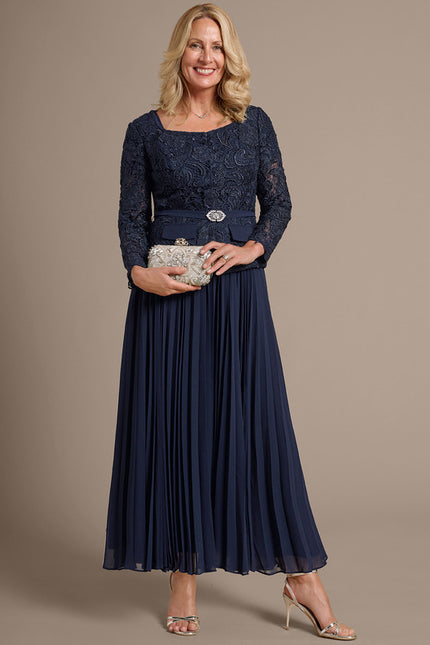 Robe Trapèze Longue Écrue - gallery 2